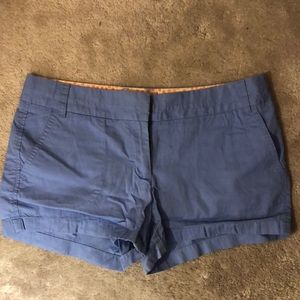 Jcrew chino shorts 3 inch periwinkle blue